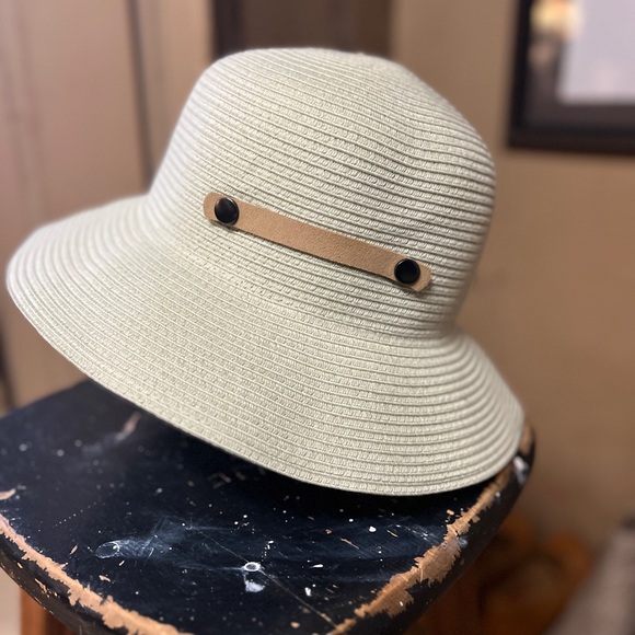 Sun'n'Sand Headwear Women's Sun Summer Beach Khaki Green Panama Hat - Picture 3 of 5